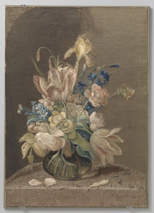 Embroidered picture by Wynant Haelwegh, Netherlands, 1650.