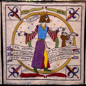 Panel of the Scottish diaspora tapestry.