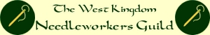 Logo of the West Kingdom Needleworkers Guild of the Society for Creative Anachronism