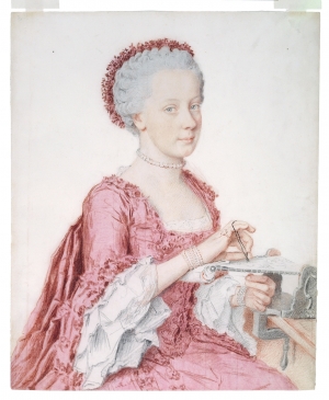 Portrait of Maria Amalia of Austria (1746-1804), by Jean-Étienne Liotard, 1762.