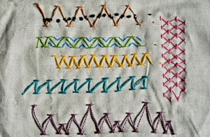Example of a stitch sample.