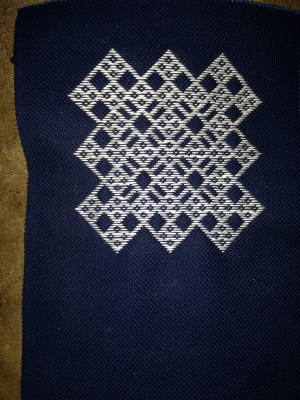 Example of kogin zashi embroidery, Japan