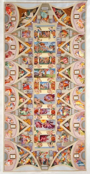 The Sistine Chapel Embroidery, by Joanna Lopianowski-Roberts, worked between 1996 and 2004.