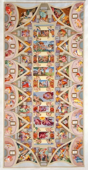 The Sistine Chapel Embroidery, by Joanna Lopianowski-Roberts, worked between 1996 and 2004.