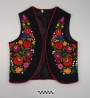 Hungarian woman's waistcoat, late 20th century, Matyo style.
