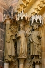 Statues of Heinrich and Kunigunde, in the porch of Bamberg Cathedral.