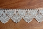 Modern white embroidered lace trimming