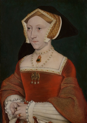 Jane Seymour, from the workshop ? of Hans Holbein the Younger (painted c. 1540). Mauritshuis, The Hague.