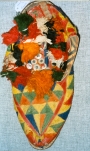 Embroidered shoe from Siwa, Egypt.