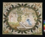 Embroidered picture 'Susannah and the Elders', England, c. 1660.