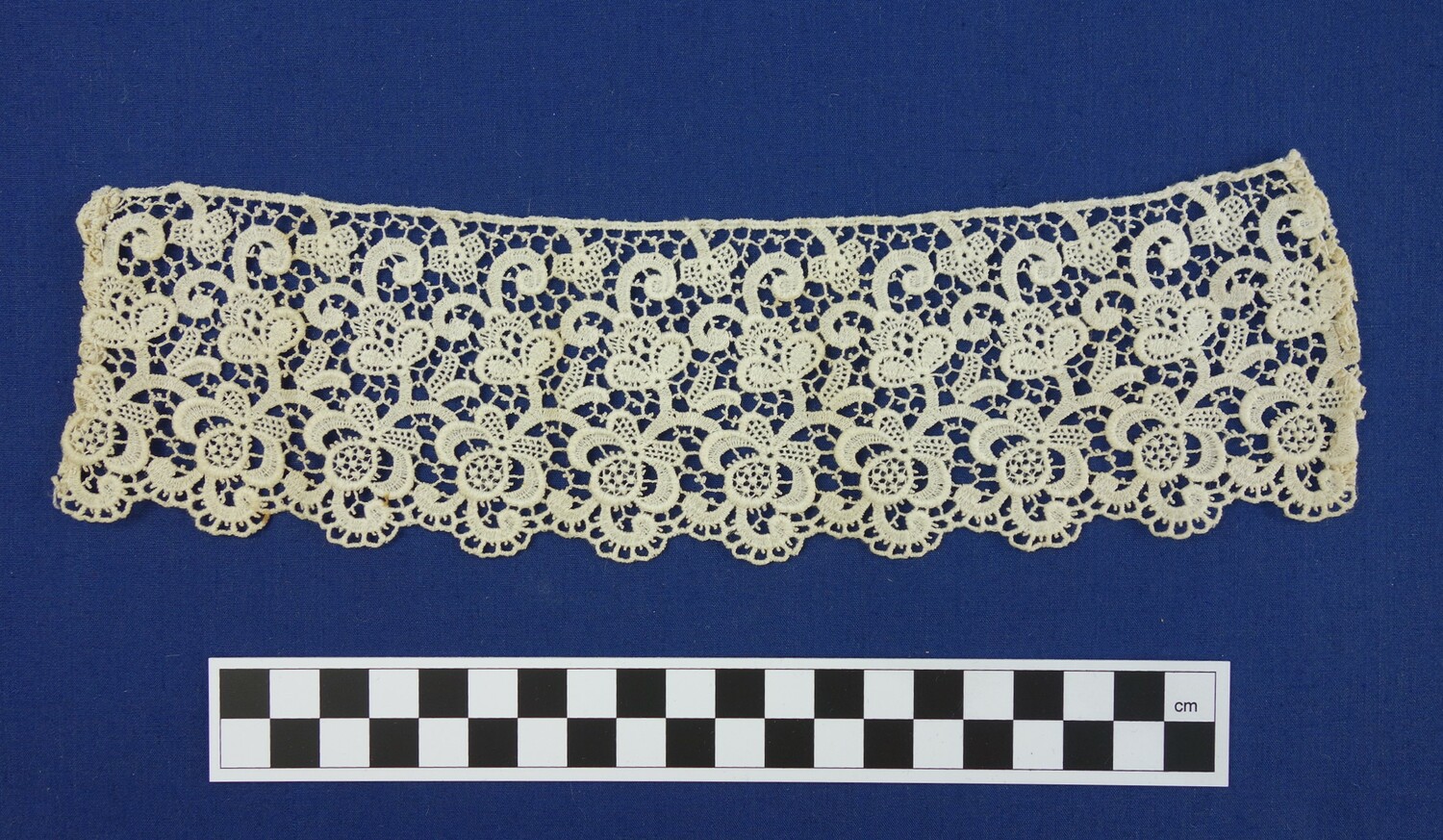 Ecru sample of machine-made chemical lace. The Netherlands, 20th century (TRC 2007.0595).