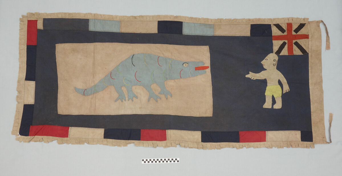 Asafo flag from Ghana, mid-20th century (TRC 2015.0220).