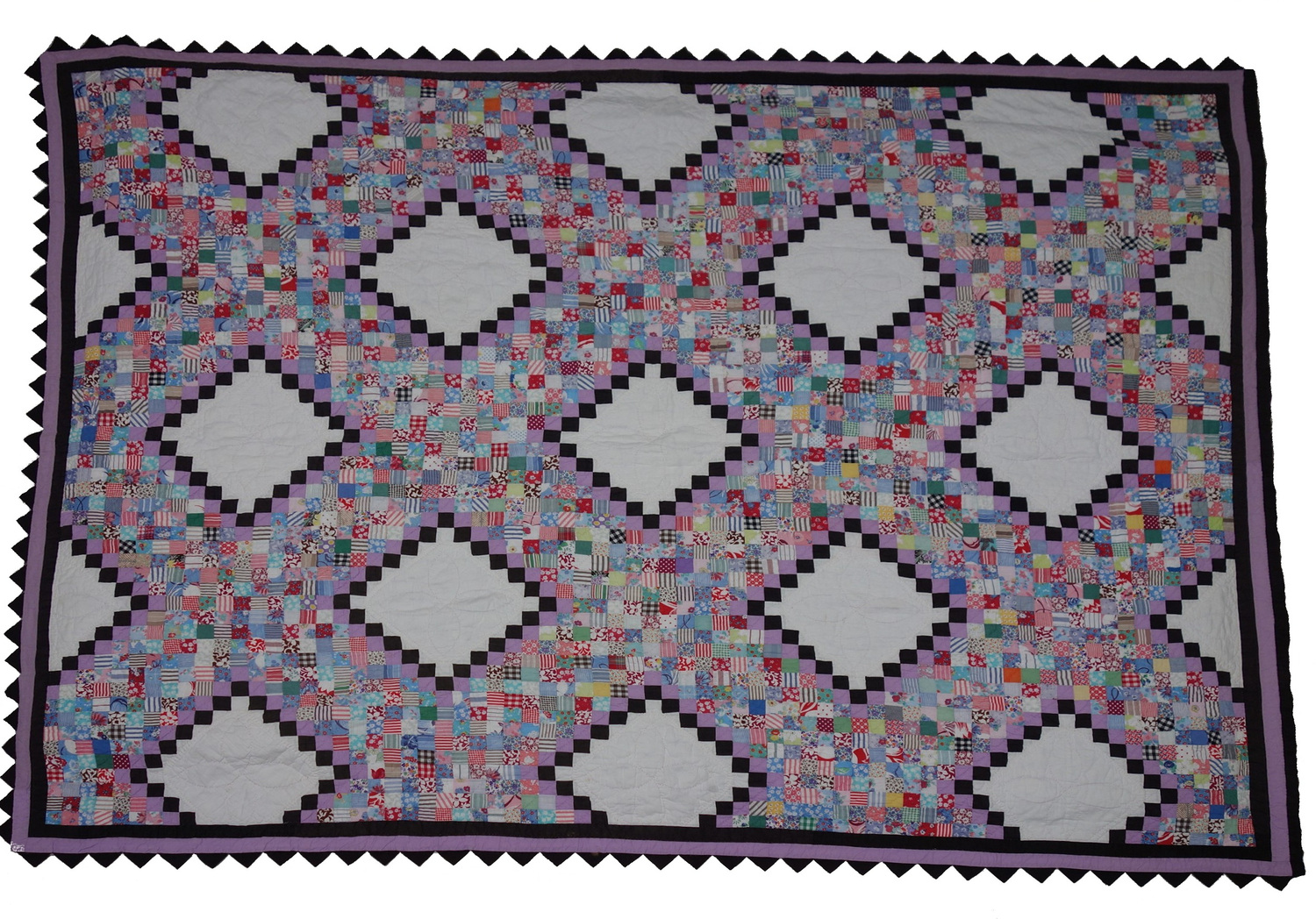 Fig. 3. Postage stamp quilt (USA, 1930s). TRC 2017.4253.