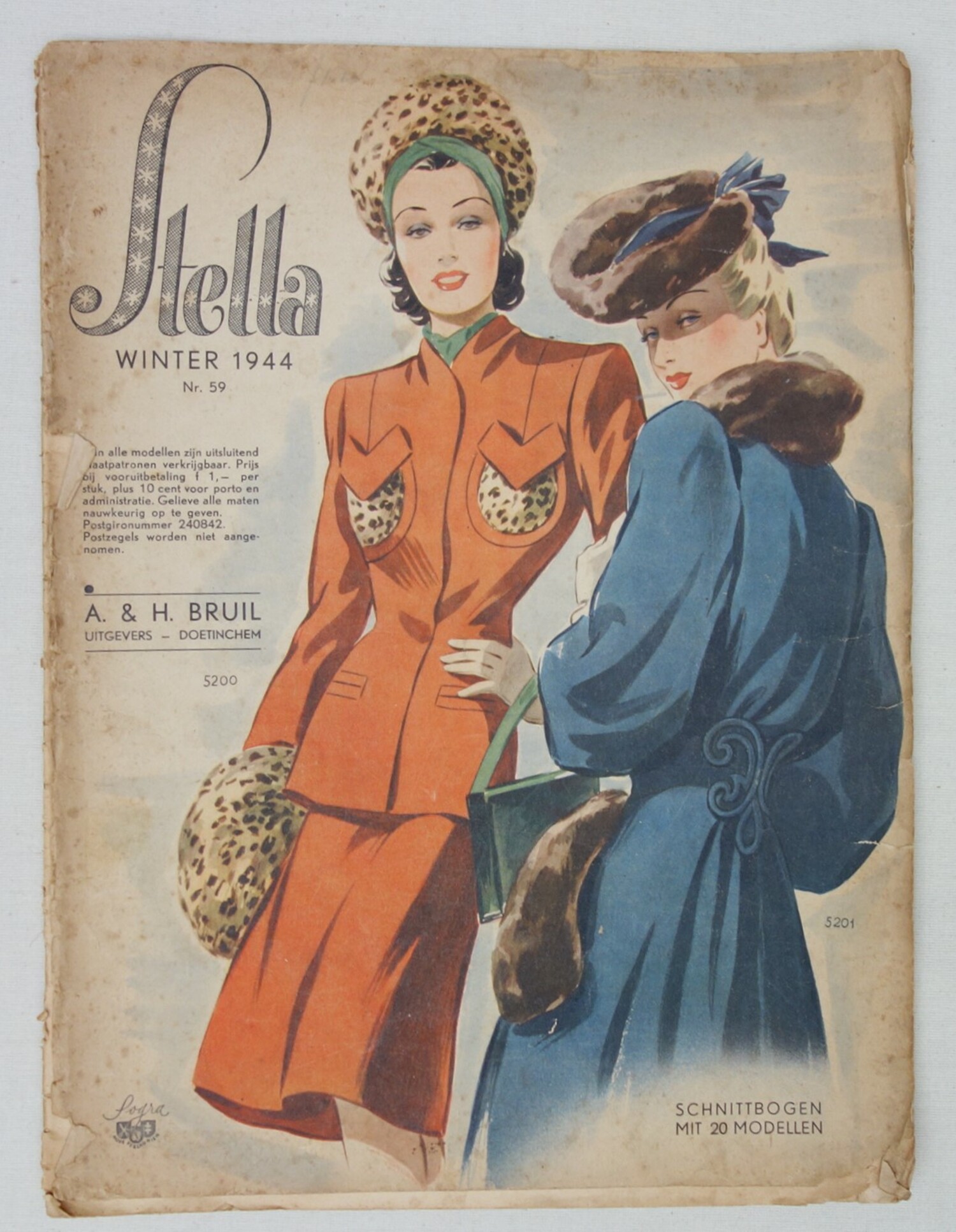 Cover of a 1944 women's magazine, called Stella, published in Doetinchem (TRC 2020.5174).