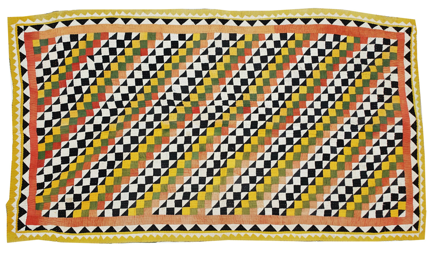 Indian kantha quilt (TRC 2022.1697).