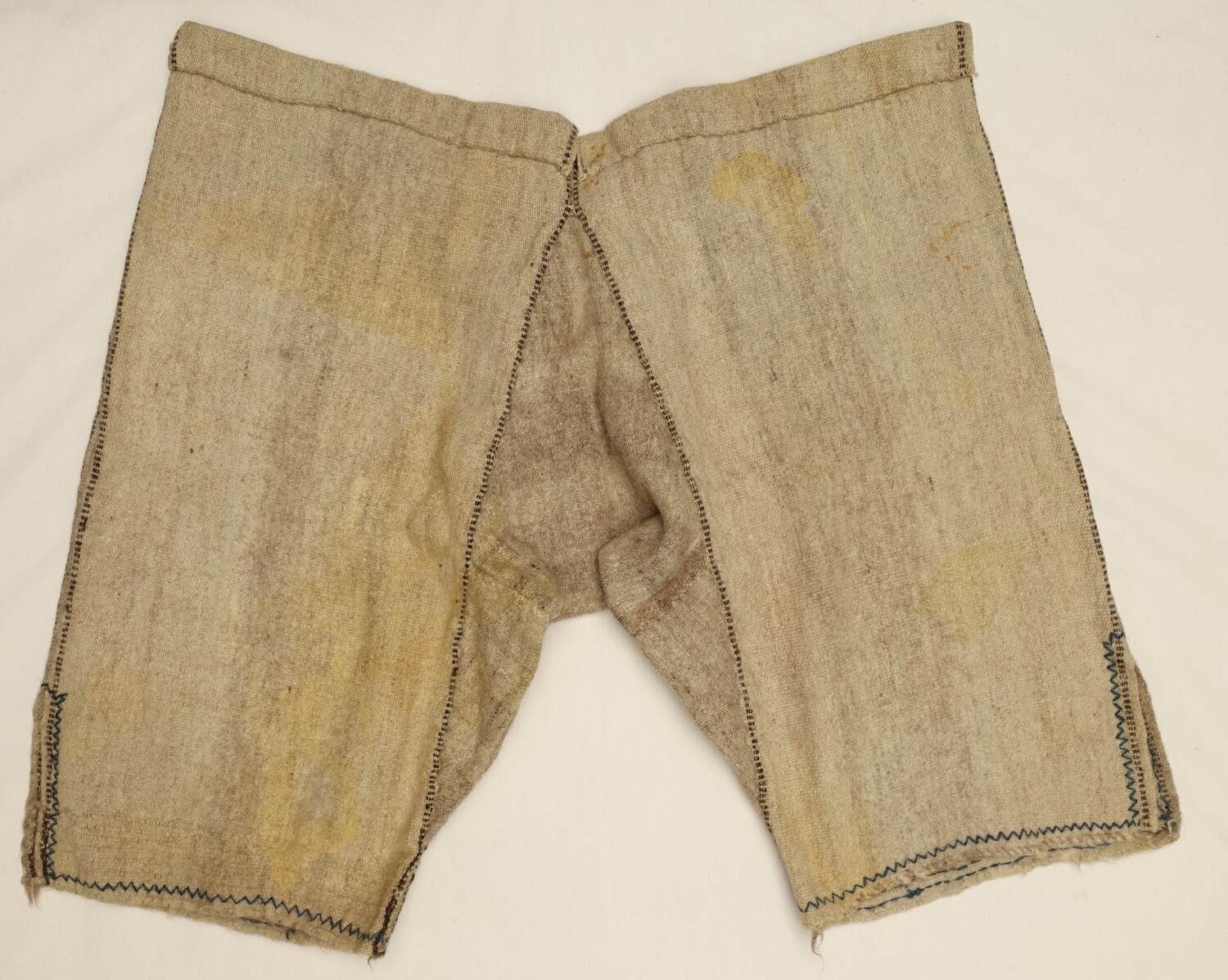 Pair of short, woollen trousers, Nuristan, Afghanistan, 1960s (TRC 2022.1951).
