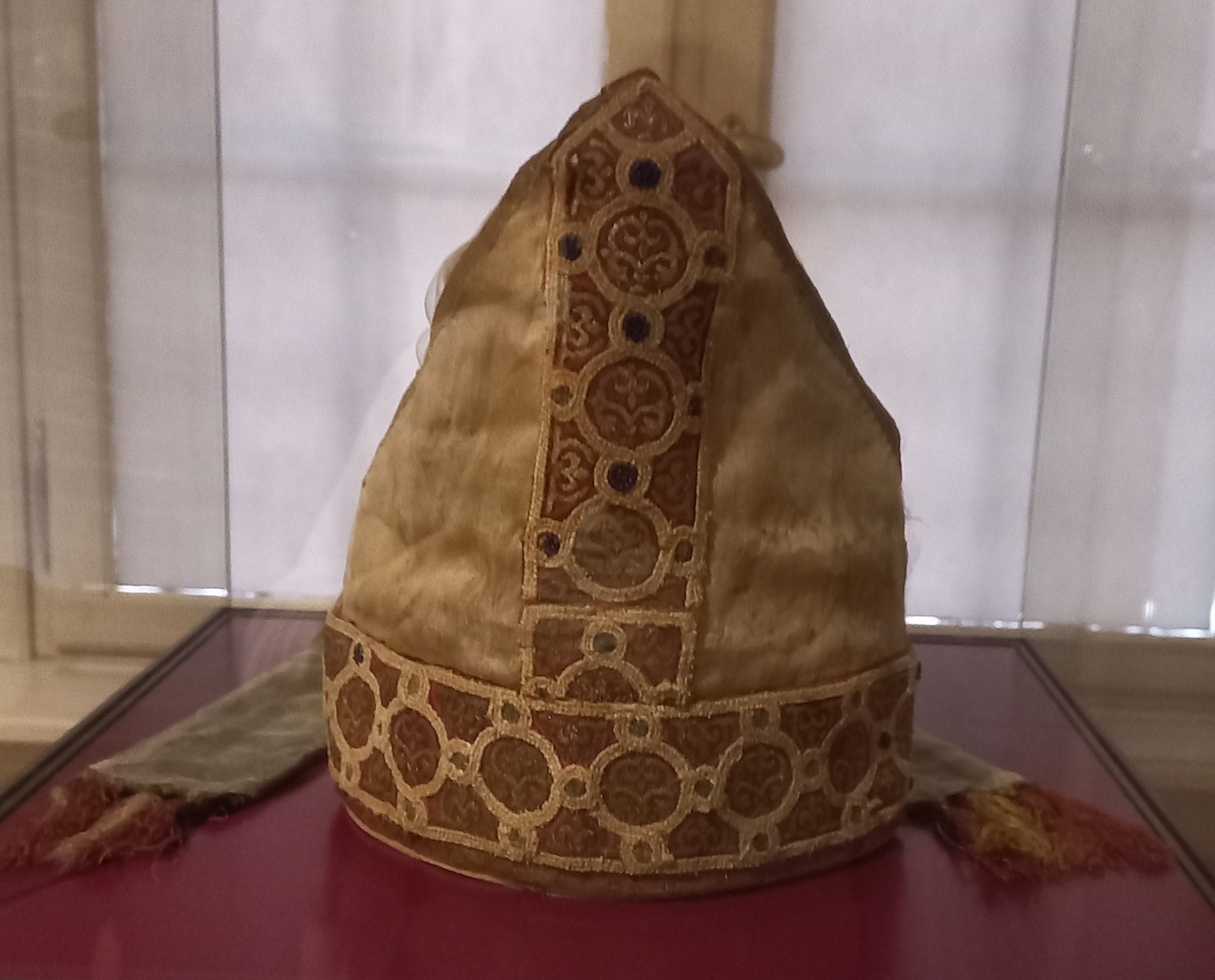 So-called Mitre of St Otto, late 12th century, restored in 14th century. Photograph by author.