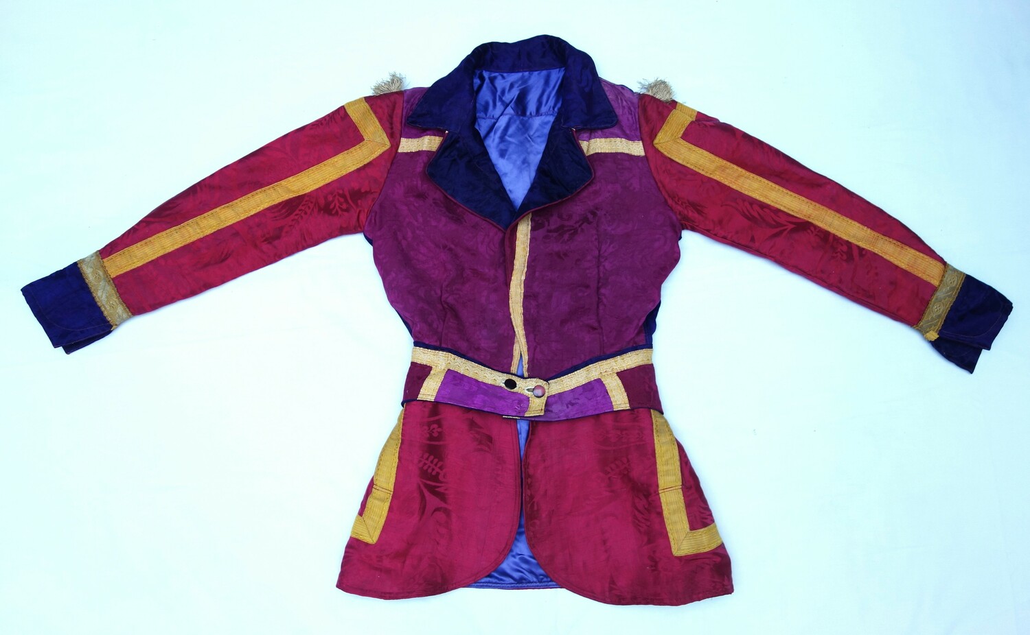 Jacket made from various pieces of chasubles. Europe, 20th century (TRC 2024.3071).