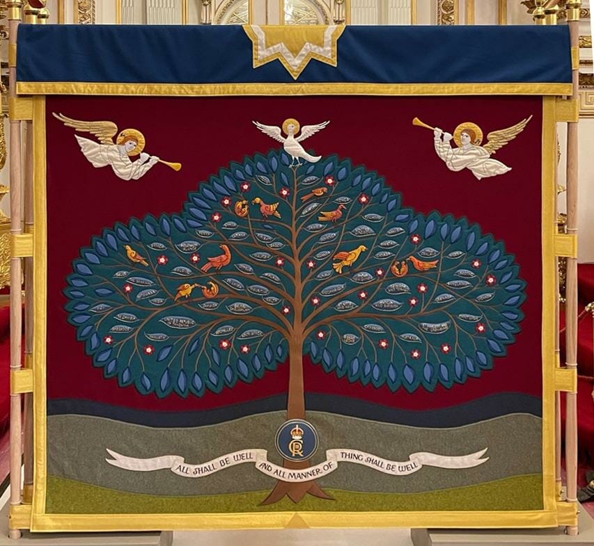 The coronation screen. From: The Orthodox Arts Journal, 4 May 2023.