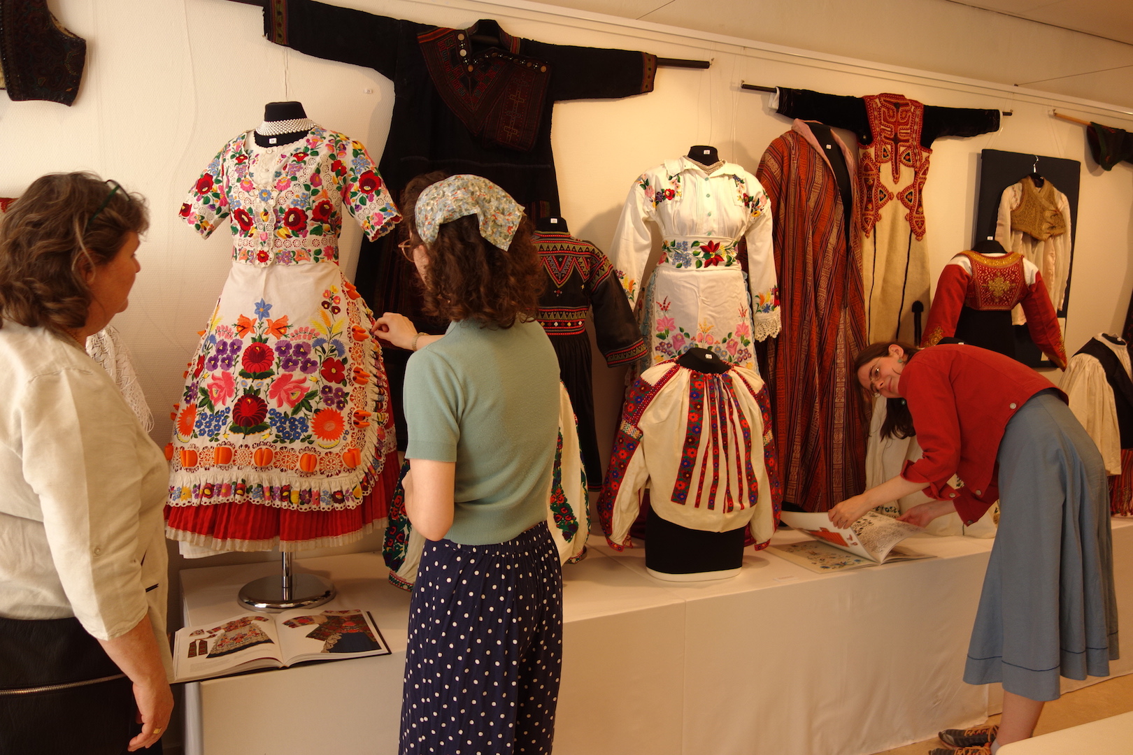 Preparing the TRC pop-up exhibition, 24 April 2022