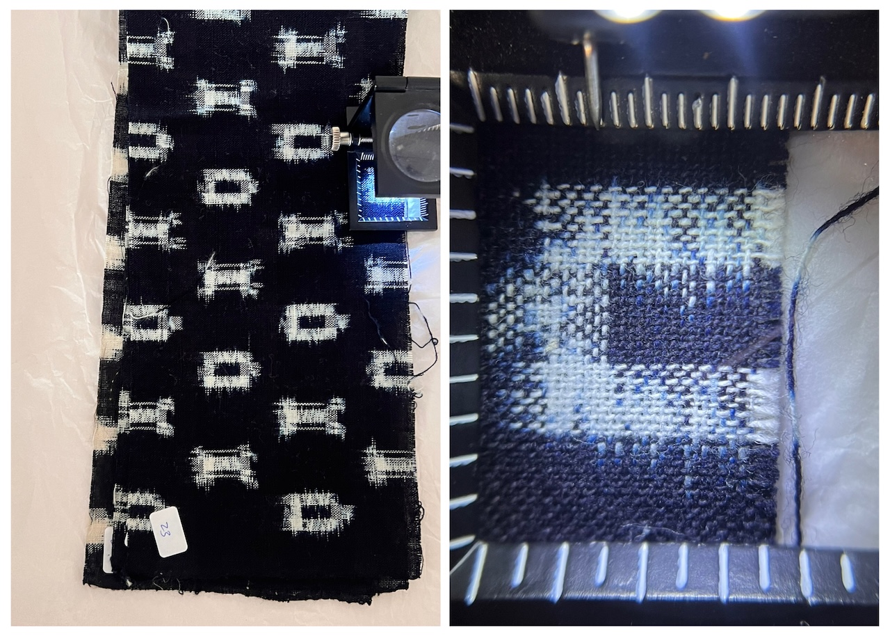 Fig. 1. Kasuri cloth sample (TRC 2017.1478-23).
