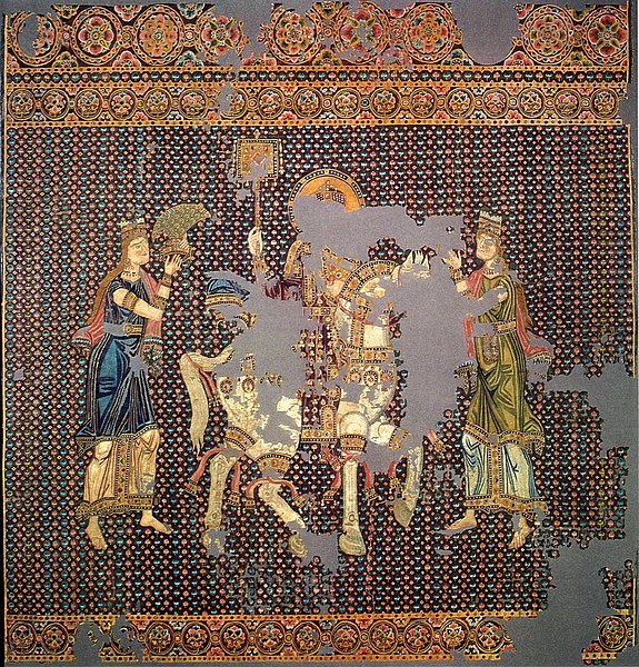 The so-called Gunthertuch, 11th century, Byzantine. Diocesan Museum Bamberg, Germany. Public domain.