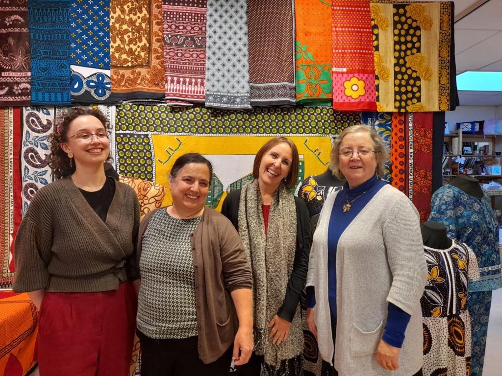 From left to right: AJ Salter (TRC), Maria Linkogle (TRC), Maria Vlachou (Accesso Cultura), Gillian Vogelsang-Eastwood (TRC)