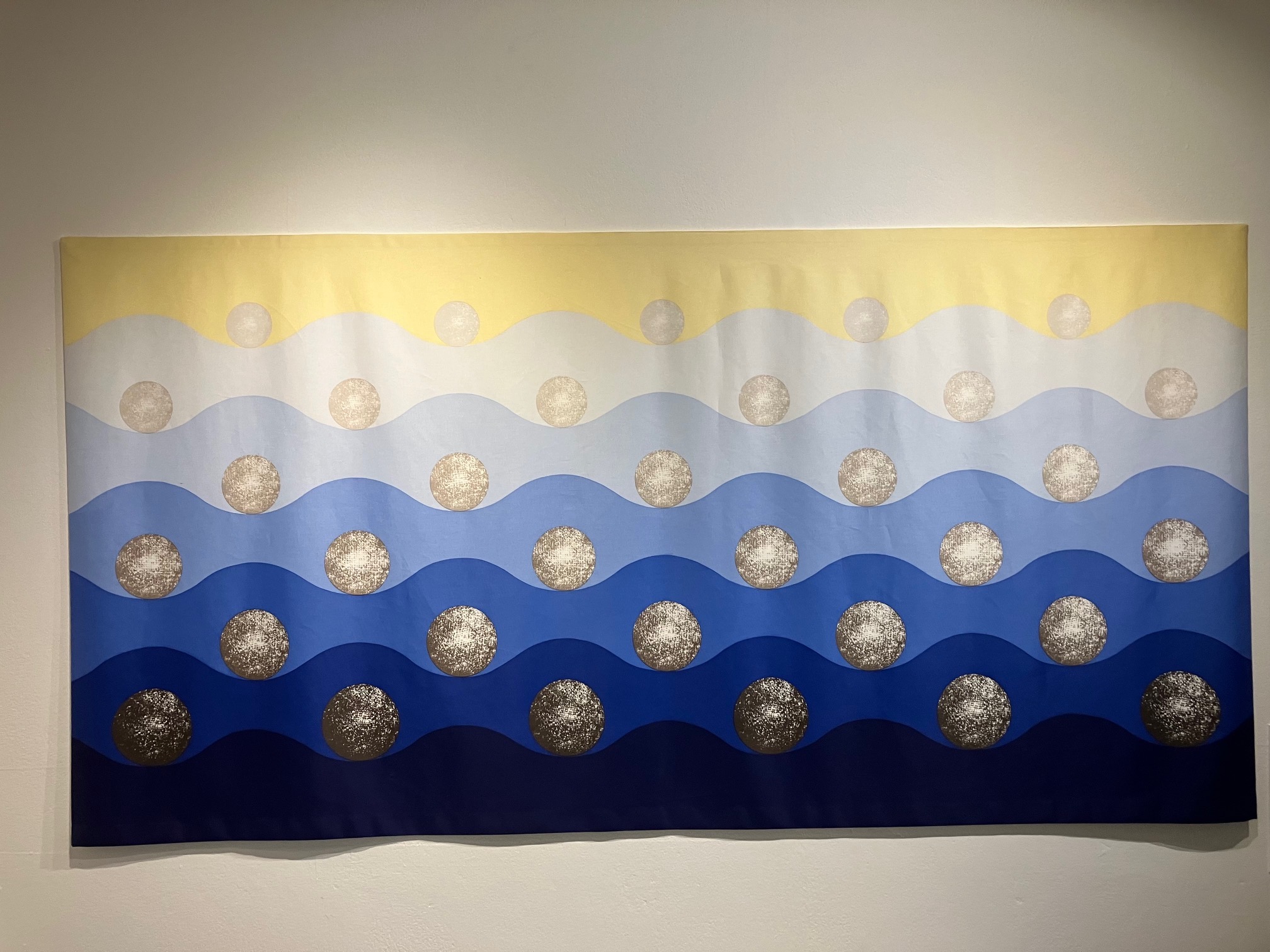 Altar frontal for 'Our Lady of Hal' church in Camden, London, by Pauline Caulfield. 