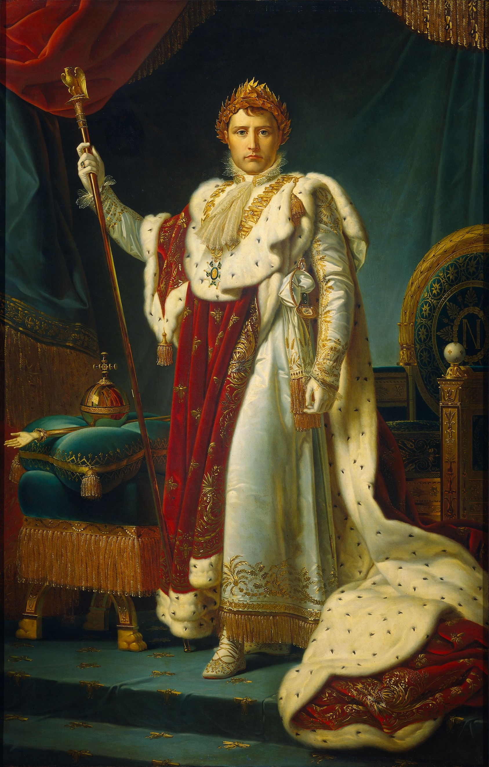 Napoleon in his imperial clothing, at his coronation in 1804. Who says that clothing and textiles do not matter?