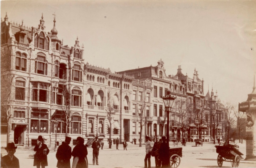 Sarphatistraat in Amsterdam, in 1890. House No. 3 is to the left.