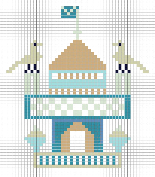 Chart of detail of sampler TRC 2020.3682. Click on illustration for a PdF file.