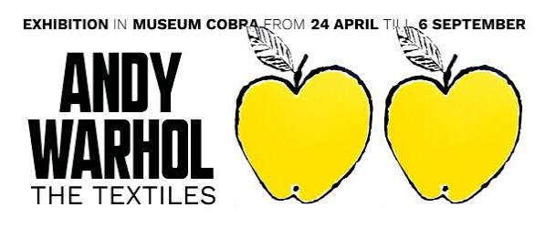 Poster for the Andy Warhol exhibition, now extended until 8 November. Museum Cobra, Sandbergplein 1, Amstelveen.