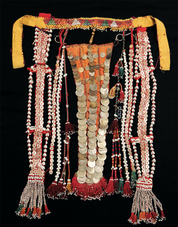 Face veil from the Sinai, Egypt, mid-20th century (TRC 2004.0066).