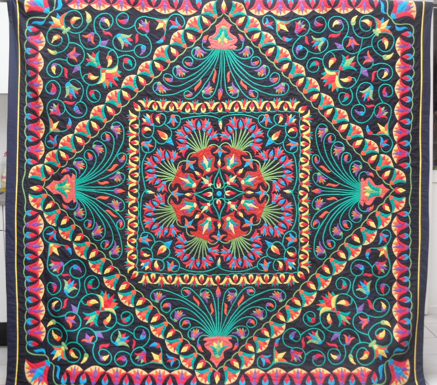 Appliqué panel from the Street of the Tentmakers, Cairo, Egypt (TRC 2013.0443).