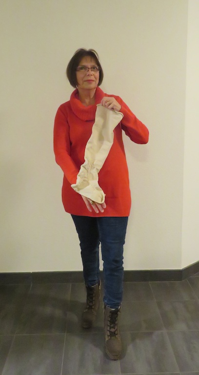 Zuzana Baakman with second stocking