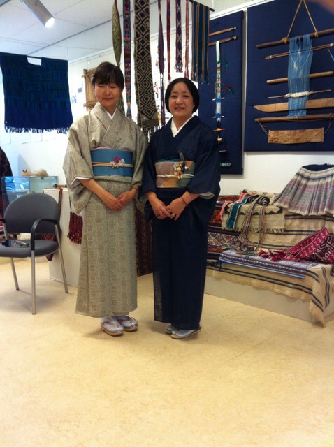Two Japanese ladies in kimono at the TRC, September 9th 2014